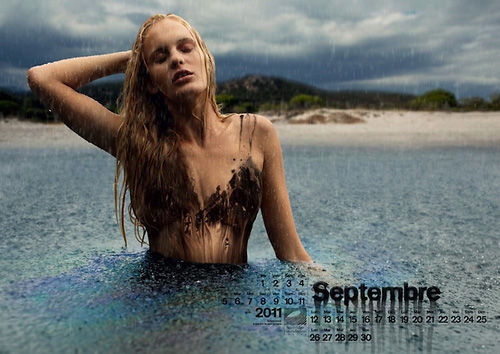 свежо секси календар Нефтените бански 2011