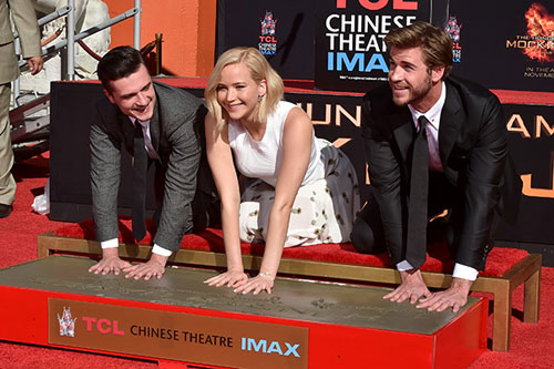 The Hunger Games stars Chinese Theatre 