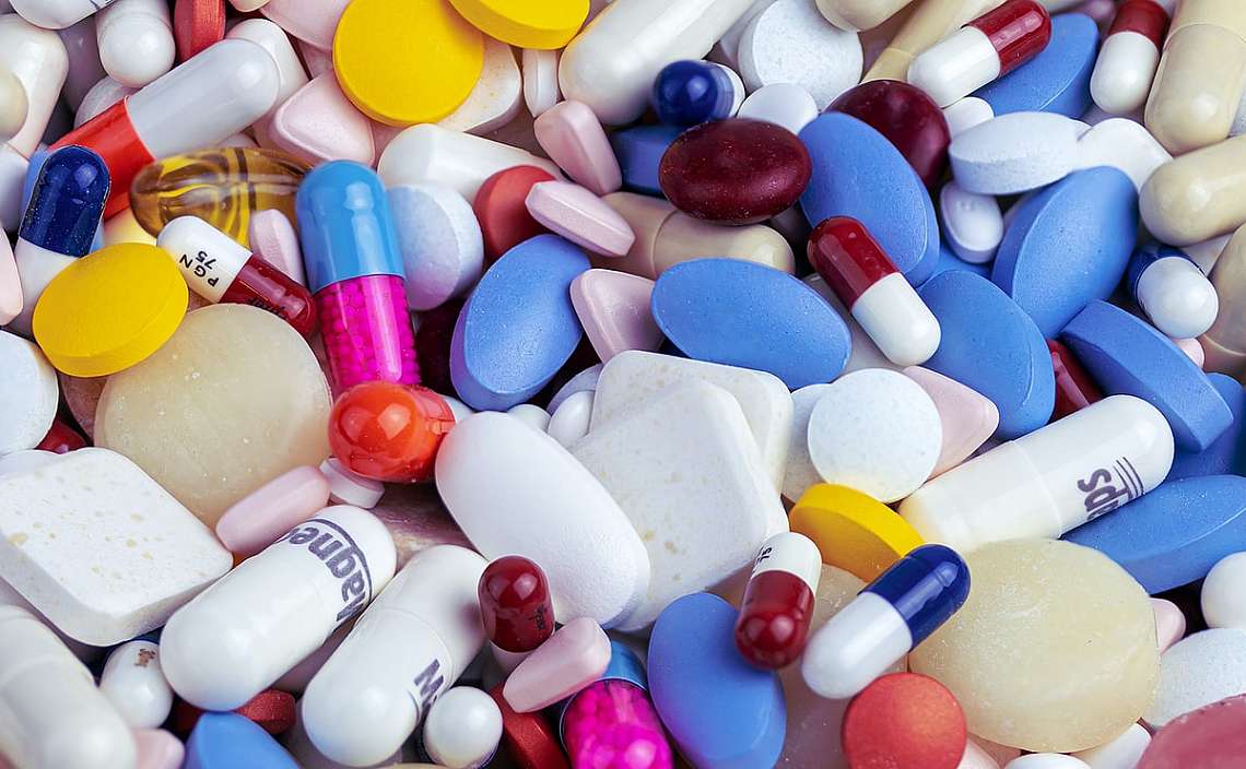 
colorful drug mix